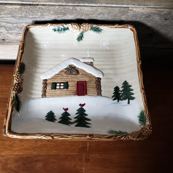 St. Nicholas Square Salad Plate - Heartland Pattern 9 3/8" - Holiday Dining - Picture 7 of 7